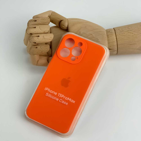 Чехол Silicone Case Full Camera для iPhone 13 Pro Max Кumquat